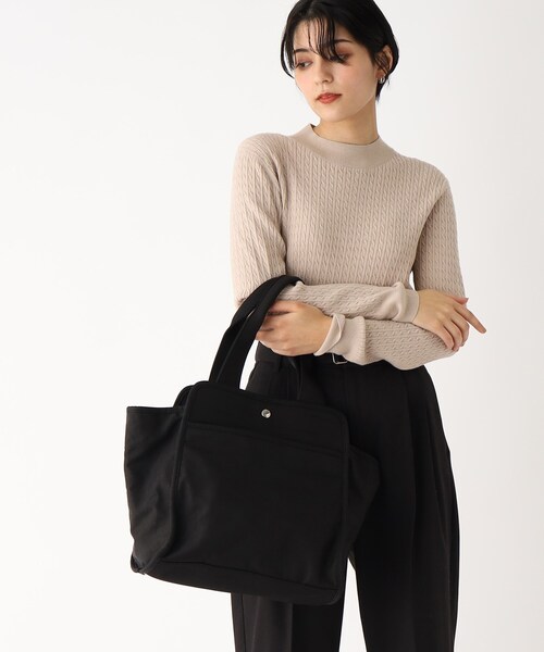 OPAQUE.CLIP（オペークドットクリップ）の「◆ナイロントートバッグ【撥水加工/A4収納可】（トートバッグ・レディース・サンドベージュ/ブラック・00）」の6枚目の写真