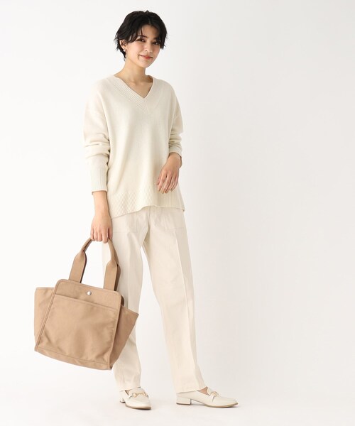 OPAQUE.CLIP（オペークドットクリップ）の「◆ナイロントートバッグ【撥水加工/A4収納可】（トートバッグ・レディース・サンドベージュ/ブラック・00）」の9枚目の写真