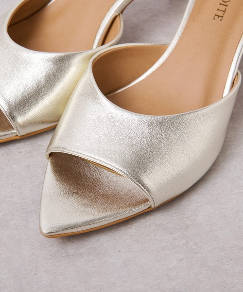 RIVE DROITE(リヴドロワ)の「春夏の足元を軽やかに/メタリックヒールミュール(サンダル・レディース・ゴールド・36/37/38)」の11枚目の写真