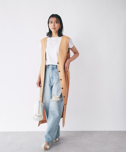 RIVE DROITE(リヴドロワ)の「春夏の足元を軽やかに/メタリックヒールミュール(サンダル・レディース・ゴールド・36/37/38)」の16枚目の写真