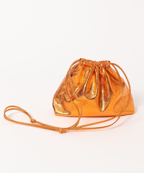 LOWRYS FARM（ローリーズファーム）の「メタリックキンチャクＢＡＧ　183138（ショルダーバッグ・レディース・グリーン/オレンジ/シルバー・FREE）」の12枚目の写真