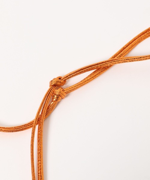 LOWRYS FARM（ローリーズファーム）の「メタリックキンチャクＢＡＧ　183138（ショルダーバッグ・レディース・グリーン/オレンジ/シルバー・FREE）」の11枚目の写真