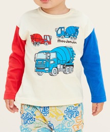 Moujonjon | 働く車プリント長袖Ｔシャツ(Tシャツ/カットソー)