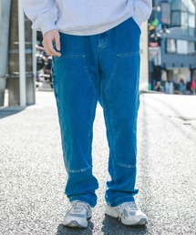 『mahagrid/マハグリッド』DOUBLE KNIEE DENIM PANT/ダブルニーデニム パンツ