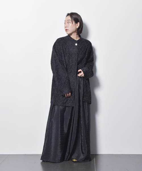 CITYSHOP（シティーショップ）の「CUT JACQUARD ブラウス（シャツ/ブラウス・レディース・ブラック・FREE）」の7枚目の写真