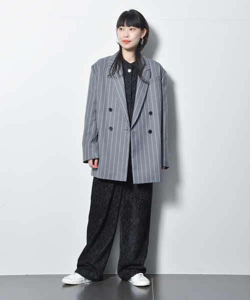 CITYSHOP（シティーショップ）の「CUT JACQUARD ブラウス（シャツ/ブラウス・レディース・ブラック・FREE）」の8枚目の写真