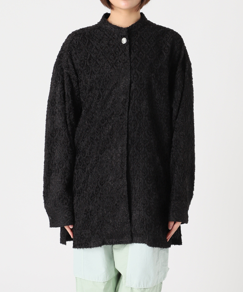 CITYSHOP（シティーショップ）の「CUT JACQUARD ブラウス（シャツ/ブラウス・レディース・ブラック・FREE）」の10枚目の写真