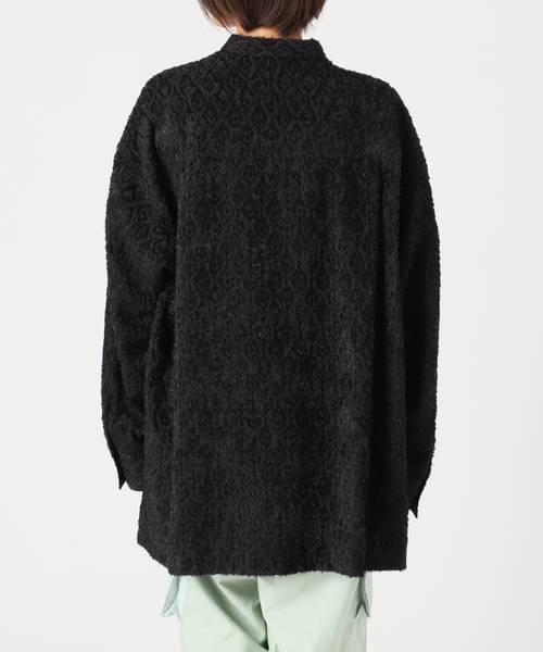 CITYSHOP（シティーショップ）の「CUT JACQUARD ブラウス（シャツ/ブラウス・レディース・ブラック・FREE）」の12枚目の写真