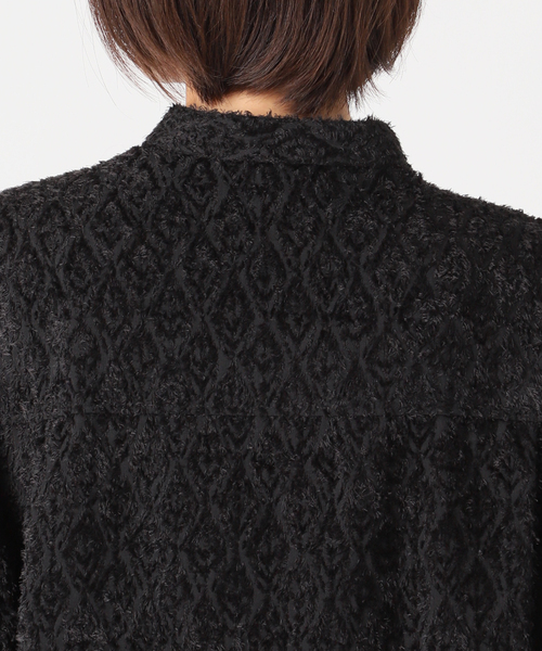 CITYSHOP（シティーショップ）の「CUT JACQUARD ブラウス（シャツ/ブラウス・レディース・ブラック・FREE）」の13枚目の写真