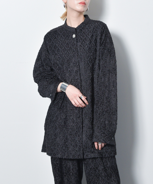 CITYSHOP（シティーショップ）の「CUT JACQUARD ブラウス（シャツ/ブラウス・レディース・ブラック・FREE）」の22枚目の写真