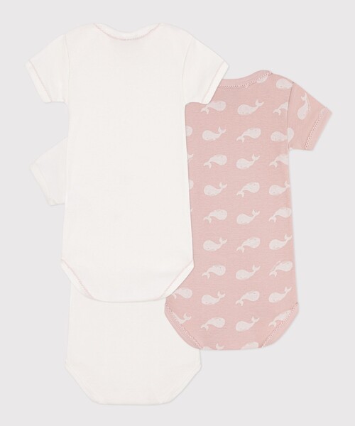 PETIT BATEAU(プチバトー)の「半袖ボディ3枚組(ロンパース・キッズ・その他・6MONTH/18MONTH/12MONTH/24MONTH)」の4枚目の写真