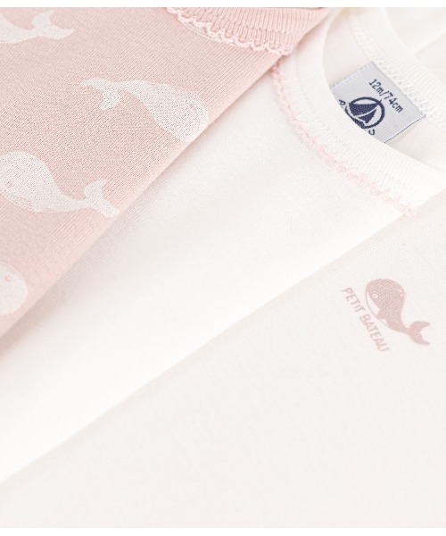 PETIT BATEAU(プチバトー)の「半袖ボディ3枚組(ロンパース・キッズ・その他・6MONTH/18MONTH/12MONTH/24MONTH)」の3枚目の写真