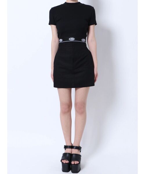 EMODA（エモダ）の「ジャガードフィットTシャツ（Tシャツ/カットソー・レディース・ホワイト/ブルー/グレー/グリーン/ブラック・FREE）」の15枚目の写真