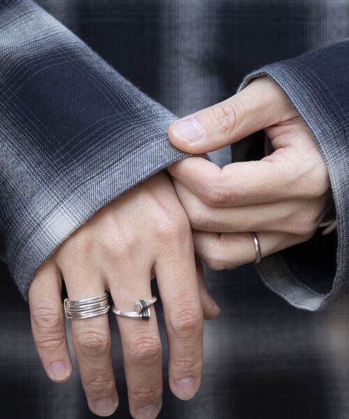 GLOSTER（グロスター）の「【GLOSTER/グロスター】オンブレチェック プルオーバーシャツ カットオフ USED加工（シャツ/ブラウス・メンズ・ブラック系その他・L/M）」の15枚目の写真