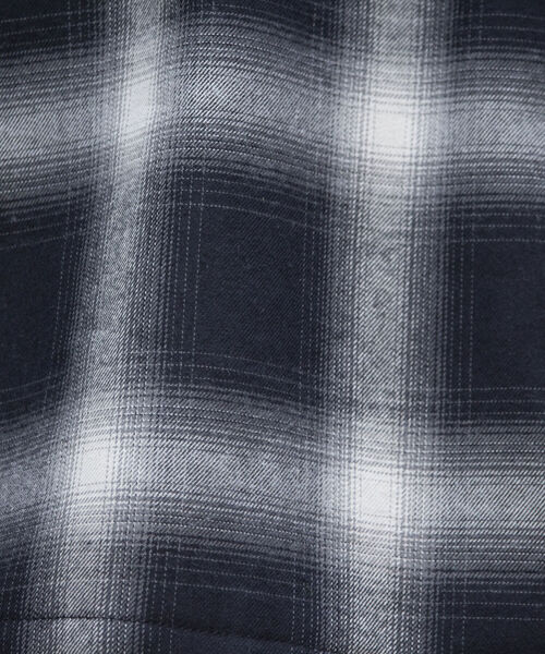 GLOSTER（グロスター）の「【GLOSTER/グロスター】オンブレチェック プルオーバーシャツ カットオフ USED加工（シャツ/ブラウス・メンズ・ブラック系その他・L/M）」の17枚目の写真