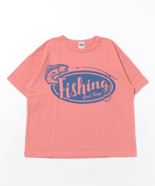 RUGGEDWORKS(ラゲッドワークス)の「FISHING Print TEE(Tシャツ/カットソー・キッズ・ホワイト/ライトブルー/ブラック/ピンク・01/02/03/04)」の4枚目の写真