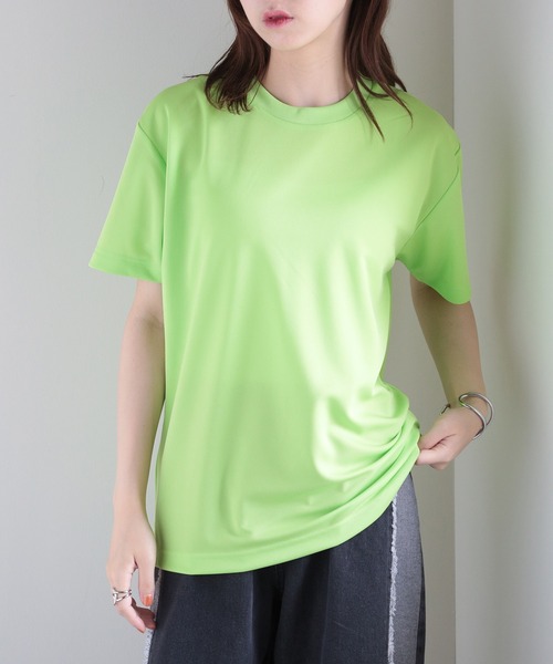 United Athle（ユナイテッドアスレ）の「【United Athle】吸水速乾！UVカット！ 4.1オンス ドライアスレチック Tシャツ ランニング ジム ヨガ フィットネス 5900（Tシャツ/カットソー・レディース・オリーブ/イエロー/レッド/ホワイト/ロイヤルブルー/グリーン/ネイビー/ブラック/ピンク/バーガンディー/ブラウン/ライム/インディゴブルー/ラベンダー/グリーン系その他2/ライトブルー/ダークパープル/グレイッシュブルー/グレー/ライトブラック/ブルー/チャコールグレー/ミント/オレンジ/ピンク系1/ブルー系その他/ライトオレンジ系/イエロー系その他2/フューシャピンク/ターコイズブルー/パープル系その他2/オレンジ系その他2/アクア/ピンク系その他/レモンイエロー・XL/M/L/S）」の8枚目の写真