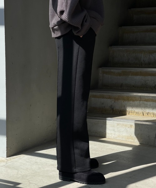 Toironier（トワロニエ）の「Toironier/トワロニエ/Double Pants/ダブルパンツ（スウェットパンツ・メンズ・グレー/ブラック・1/2）」の5枚目の写真