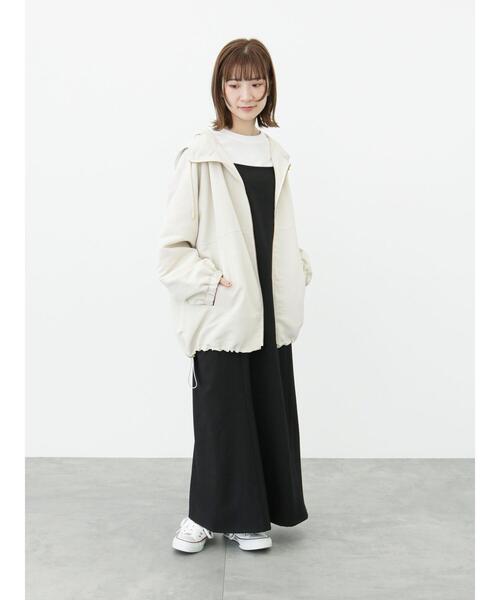 Samansa Mos2 blue（サマンサモスモスブルー）の「キャミワンピース（ワンピース・レディース・ライトベージュ/ブラック/イエロー・ﾌﾘ-）」の14枚目の写真