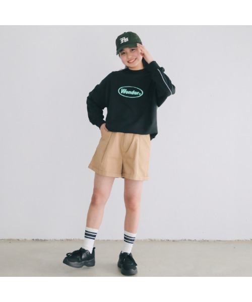 jeans-b（ジーンズベー）の「ジーンズベー Wonderワイドトレーナー（スウェット・キッズ・ブラック/オフホワイト・140cm/150cm/160cm）」の20枚目の写真