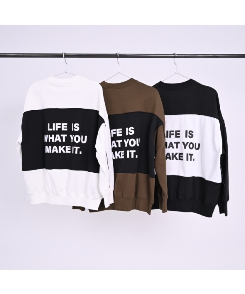 jeans-b（ジーンズベー）の「ジーンズベー Wonderワイドトレーナー（スウェット・キッズ・ブラック/オフホワイト・140cm/150cm/160cm）」の13枚目の写真