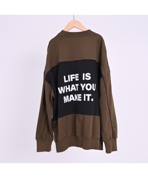 jeans-b（ジーンズベー）の「ジーンズベー Wonderワイドトレーナー（スウェット・キッズ・ブラック/オフホワイト・140cm/150cm/160cm）」の9枚目の写真