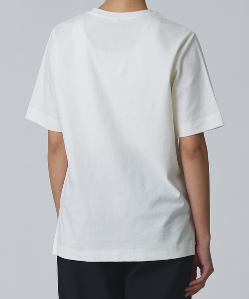 Abor（アボア）の「【Abor】ヘムスリットハーフスリーブTシャツ（Tシャツ/カットソー・レディース・ブラック/アイボリー/カーキ・FREE）」の22枚目の写真