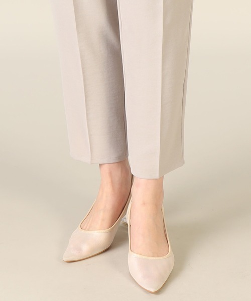 LAISSE PASSE（レッセパッセ）の「ハイストレッチテーパードパンツ（スラックス・レディース・ネイビー/サックスブルー/グレイッシュベージュ・MEDIUM/SMALL）」の10枚目の写真