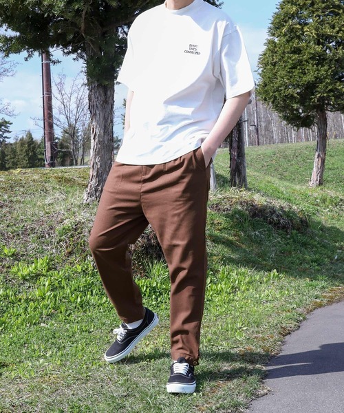 ZIP FIVE（ジップファイブ）の「【ZIP FIVE】コットンリネンライク ワイドバルーンパンツ（その他パンツ・メンズ・ネイビー/ブラウン/ブラック/オリーブ/アイボリー・SMALL/MEDIUM/LARGE/X-LARGE）」の16枚目の写真