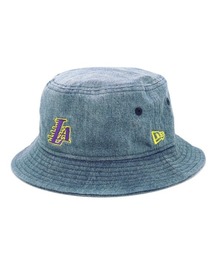 【NEW ERA】バケット01 NBA Bucket Hat ロサンゼルス・レイカーズ チームロゴ ウォッシュドデニム