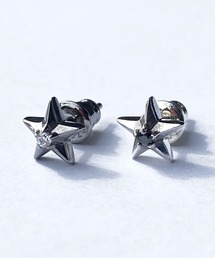 スターリーシルバーピアス BLACK