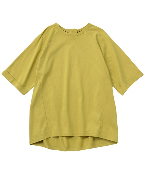 Viola e Viola(ヴィオラエヴィオラ)の「【UVカット&汗ジミ防止】後ろファスナープルオーバー(Tシャツ/カットソー・レディース・スミクロ/アイボリー/パープル/ライトグリーン・LARGE/X-LARGE/MEDIUM/XX-LARGE)」の3枚目の写真