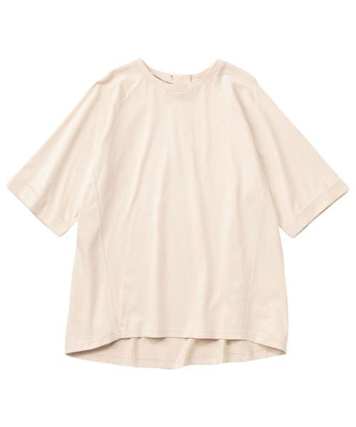 Viola e Viola(ヴィオラエヴィオラ)の「【UVカット&汗ジミ防止】後ろファスナープルオーバー(Tシャツ/カットソー・レディース・スミクロ/アイボリー/パープル/ライトグリーン・LARGE/X-LARGE/MEDIUM/XX-LARGE)」の11枚目の写真