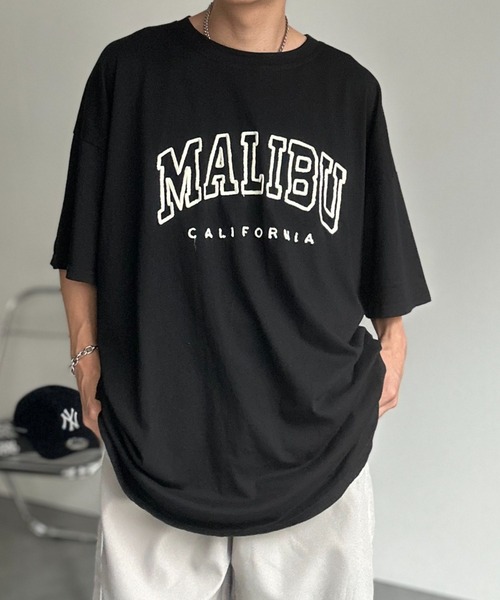 CREARE -LINO-（クレアーレリノ）の「天竺 立体カレッジロゴ オーバーサイズ Tシャツ<ユニセックス>（Tシャツ/カットソー・メンズ・ブルー系その他/ブルー/グレー/ライトグレー/ライトブルー/ブラック/シルバー/ピンク/チャコール/ネイビー/アイボリー/グレー系その他/ブラック系その他・FREE/MEDIUM/LARGE）」の16枚目の写真