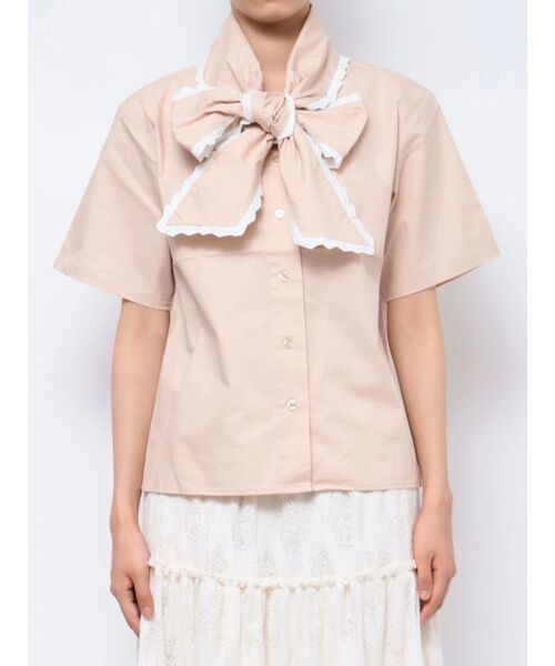 merry jenny（メリージェニー）の「フリルリボンボウタイブラウス（シャツ/ブラウス・レディース・オフホワイト/ピンク/グリーン・FREE）」の18枚目の写真