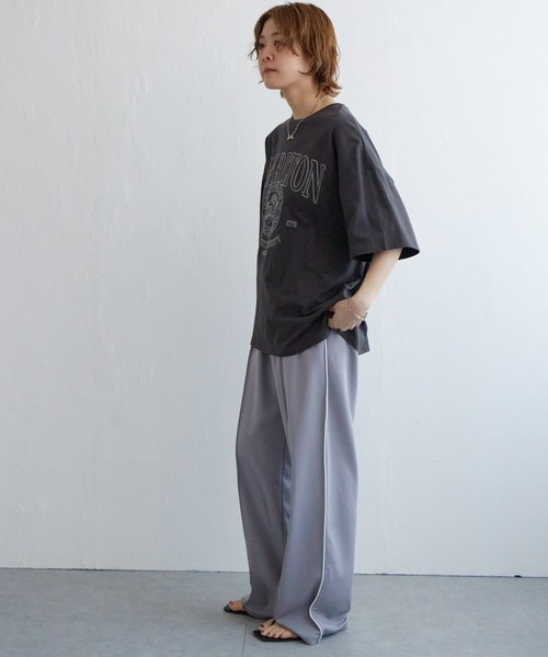 notch.（ノッチ）の「ユニセックストラックパンツ（スウェットパンツ・メンズ・ネイビー/ブラック/グレー・S/M）」の5枚目の写真