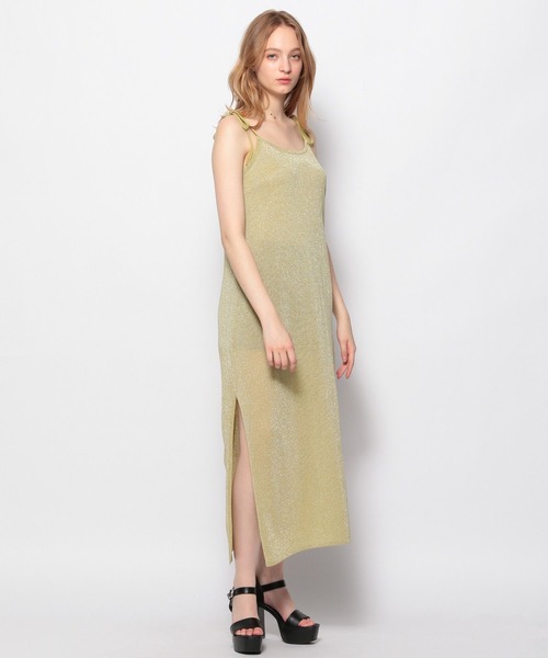 FOREVER 21（フォーエバー トゥエンティーワン）の「シアーニットキャミワンピース（ワンピース・レディース・ライトグリーン/ブラック/オフホワイト・FREE）」の20枚目の写真