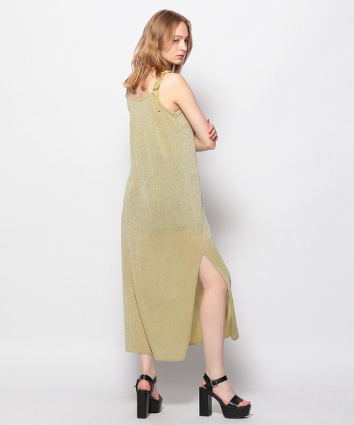 FOREVER 21（フォーエバー トゥエンティーワン）の「シアーニットキャミワンピース（ワンピース・レディース・ライトグリーン/ブラック/オフホワイト・FREE）」の10枚目の写真