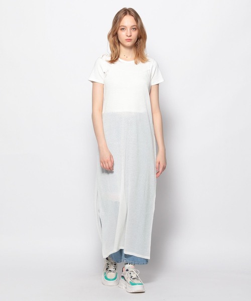 FOREVER 21（フォーエバー トゥエンティーワン）の「シアーニットキャミワンピース（ワンピース・レディース・ライトグリーン/ブラック/オフホワイト・FREE）」の19枚目の写真