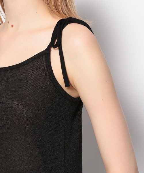 FOREVER 21（フォーエバー トゥエンティーワン）の「シアーニットキャミワンピース（ワンピース・レディース・ライトグリーン/ブラック/オフホワイト・FREE）」の18枚目の写真