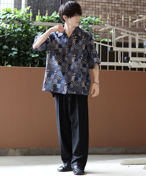 SITRY（シトリー）の「Made in Japan Open Collar Oriental Shirt/日本