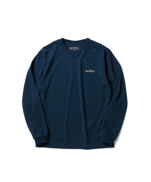 narifuri（ナリフリ）の「スーベニアドライロングTシャツ（Tシャツ/カットソー・メンズ・ホワイト/ブラック/ネイビー/カーキ/ワイン・MEDIUM/LARGE/SMALL）」の5枚目の写真