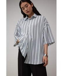 AZUL by moussy | 梨地総柄ビッグシルエットシャツ(シャツ/ブラウス)