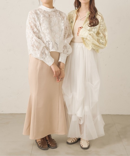Ambre Neige（アンブルネージュ）の「２WAYレースバンドカラーシャツ／WEB/EC限定商品（シャツ/ブラウス・レディース・オフホワイト/アイボリー・FREE）」の16枚目の写真