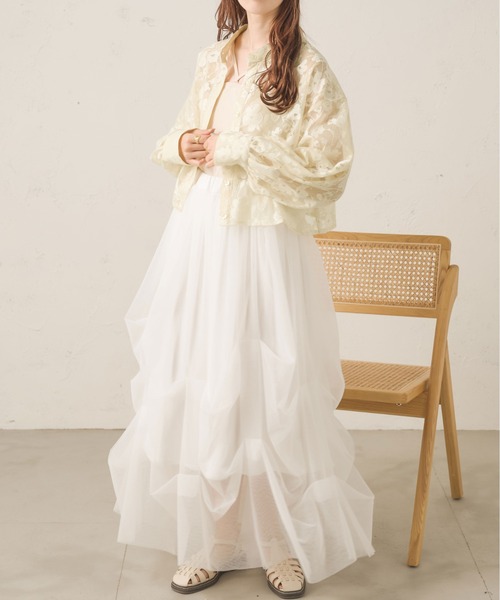 Ambre Neige（アンブルネージュ）の「２WAYレースバンドカラーシャツ／WEB/EC限定商品（シャツ/ブラウス・レディース・オフホワイト/アイボリー・FREE）」の12枚目の写真