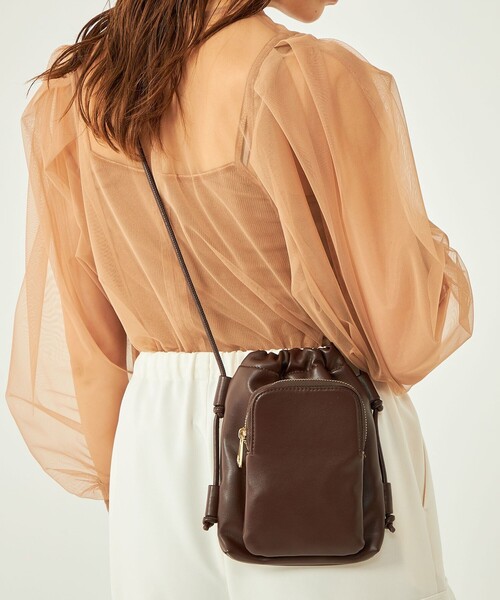 green label relaxing（グリーンレーベルリラクシング）の「ソフト モバイル × ウォレット ポシェット（ショルダーバッグ・レディース・ゴールド/ライトピンク/レッド/クリーム/ブラック/ベージュ/シルバー/ブラウン/その他1/その他2・FREE）」の18枚目の写真