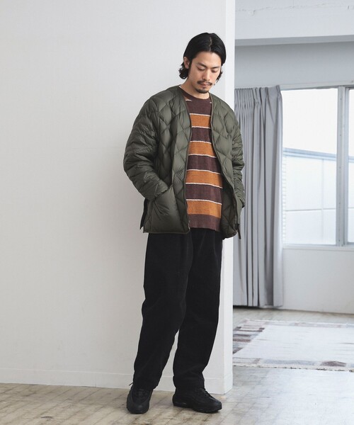 B:MING by BEAMS（ビーミングバイビームス）の「B:MING by BEAMS / モール ボーダー クルーネック ニット(キッズサイズ展開あり)（ニット/セーター・メンズ・ブラウン/ネイビー・SMALL/MEDIUM/LARGE/X-LARGE）」の6枚目の写真
