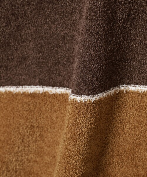 B:MING by BEAMS（ビーミングバイビームス）の「B:MING by BEAMS / モール ボーダー クルーネック ニット(キッズサイズ展開あり)（ニット/セーター・メンズ・ブラウン/ネイビー・SMALL/MEDIUM/LARGE/X-LARGE）」の20枚目の写真