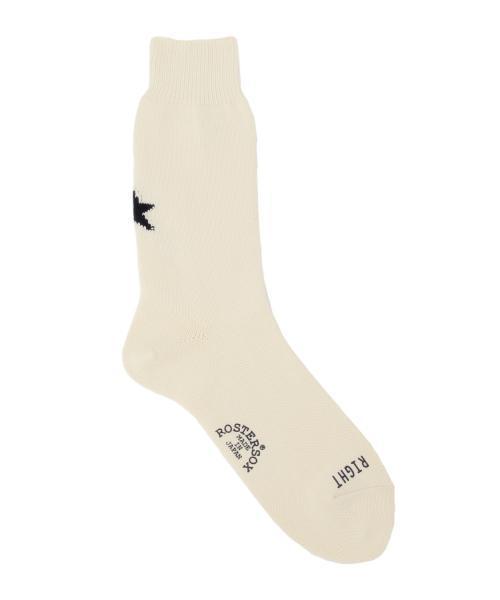 ROSTER SOX(ロスターソックス)の「ROSTER / スター ソックス(ソックス/靴下・メンズ・ホワイト・ONE SIZE)」の2枚目の写真