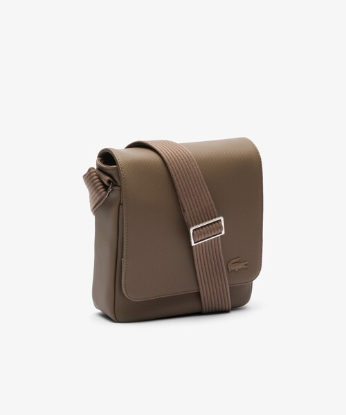 メンズクラシック スリムフラップサッチェルバッグ / ショルダーバッグ